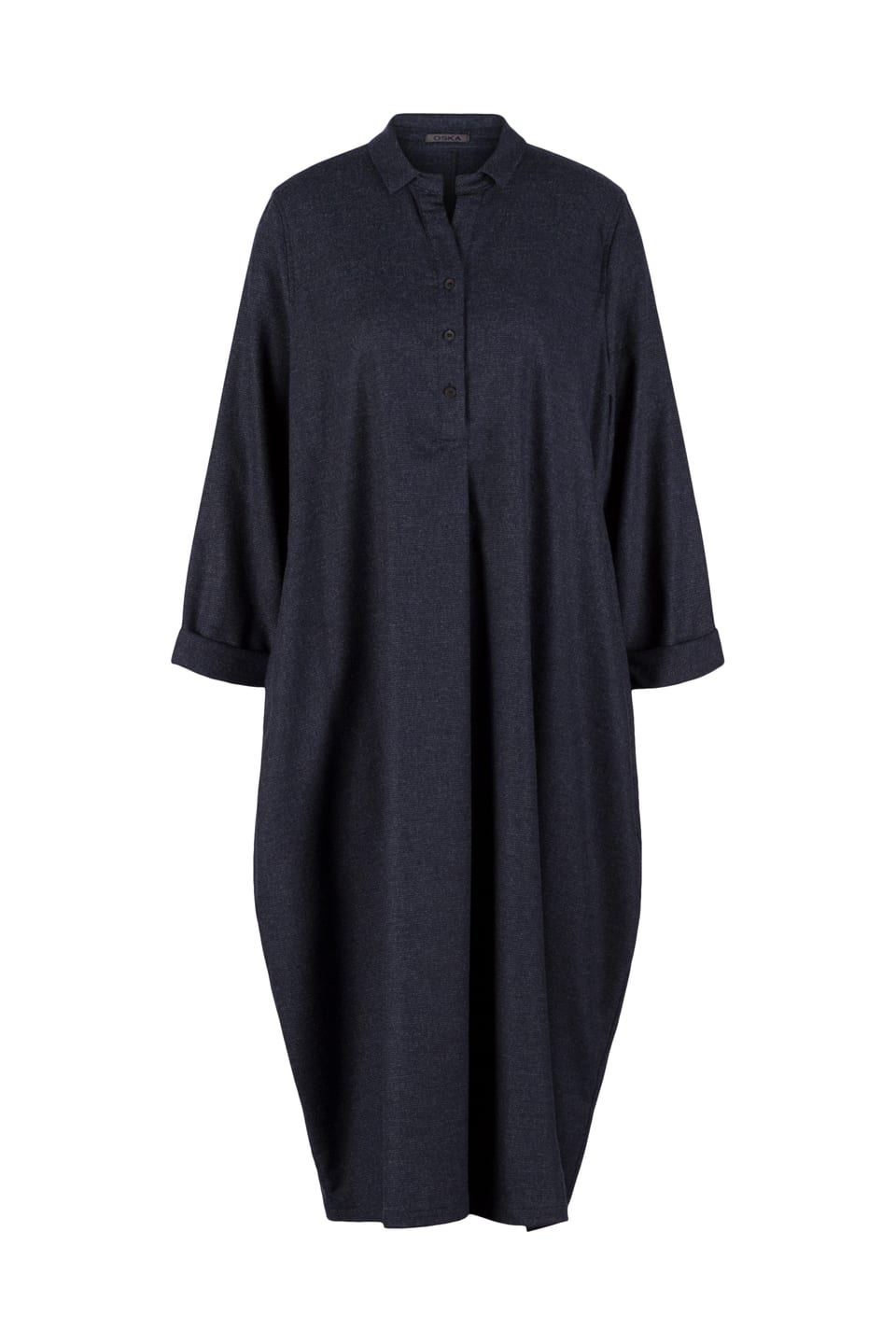 Dress 515 - Wool blend with ECOVERO™ viscose - 490NAVY - 10250710124
