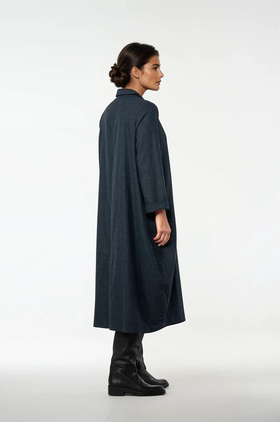 Dress 515 - Wool blend with ECOVERO™ viscose - 490NAVY - 10250710124