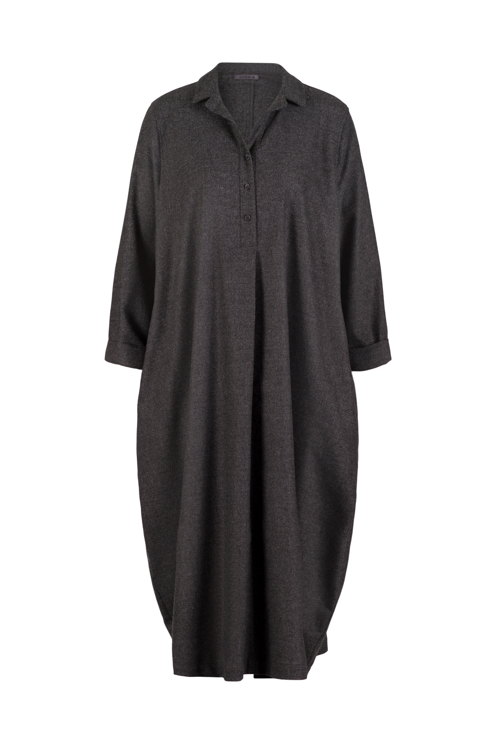 Dress 515 Grey Wool blend with ECOVERO™ viscose