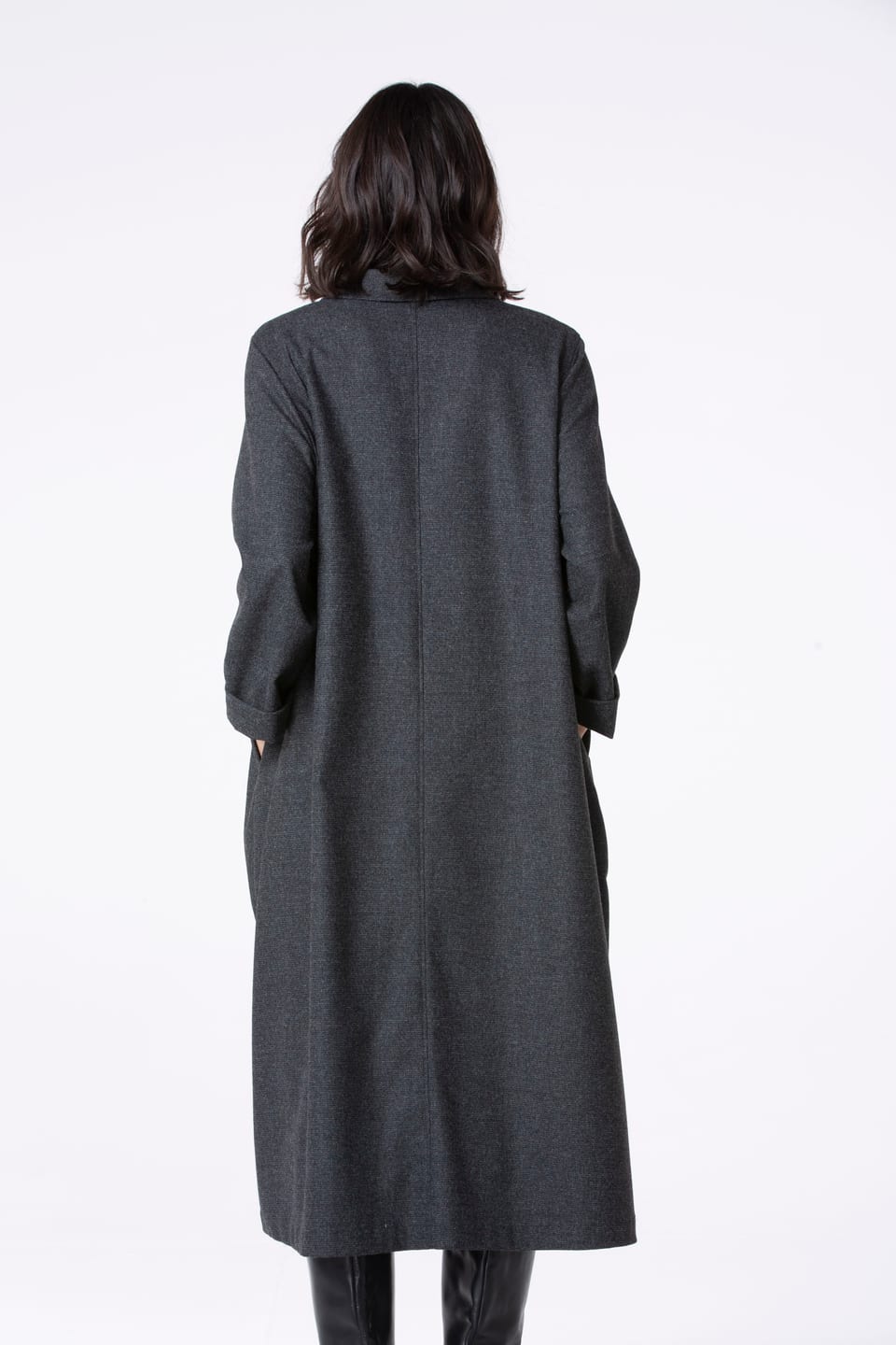 Dress 515 - Wool blend with ECOVERO™ viscose - 940MOUSE - 10250710124