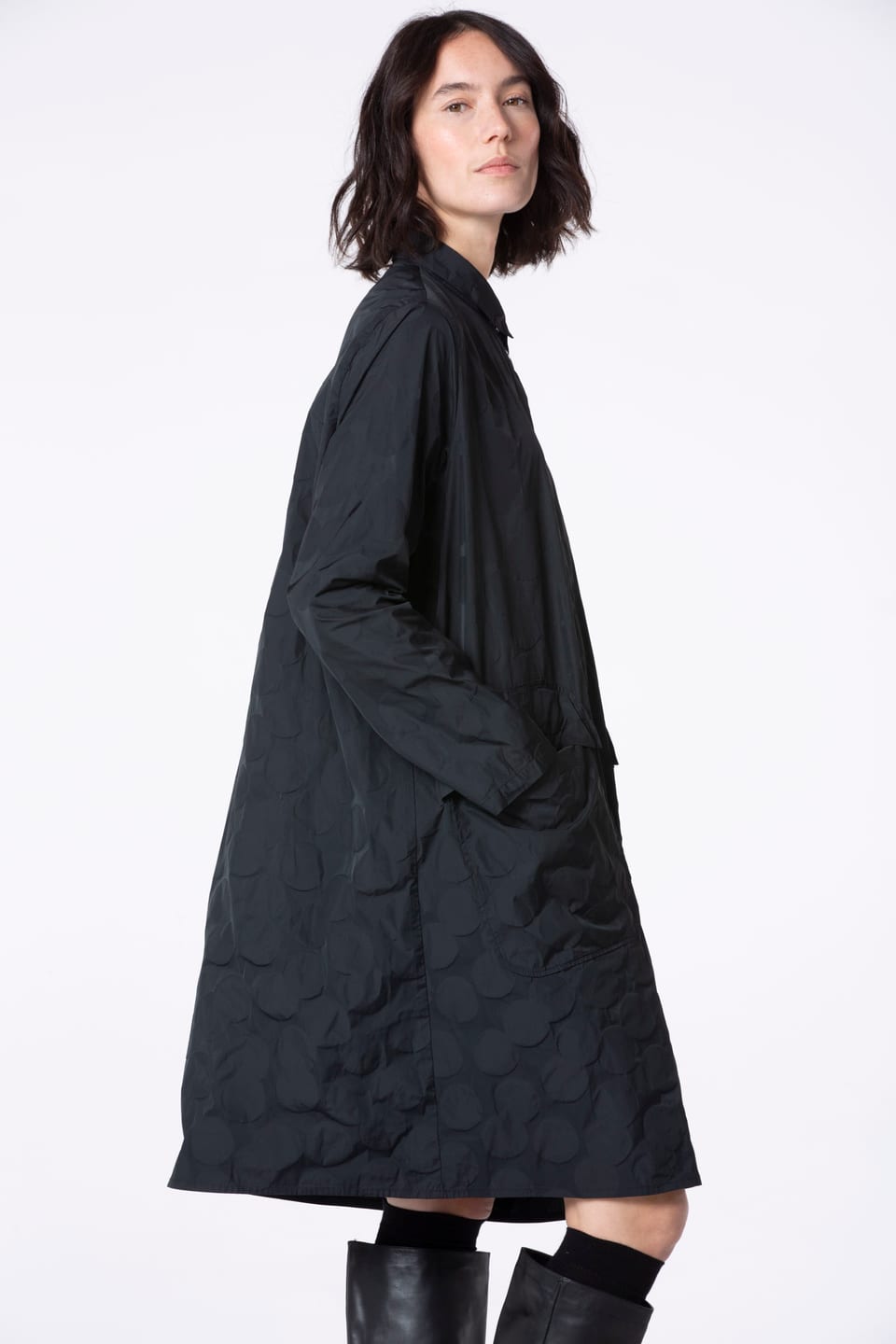 Jurk 516 - Recycled kunstzijde - 990BLACK - 10250710125
