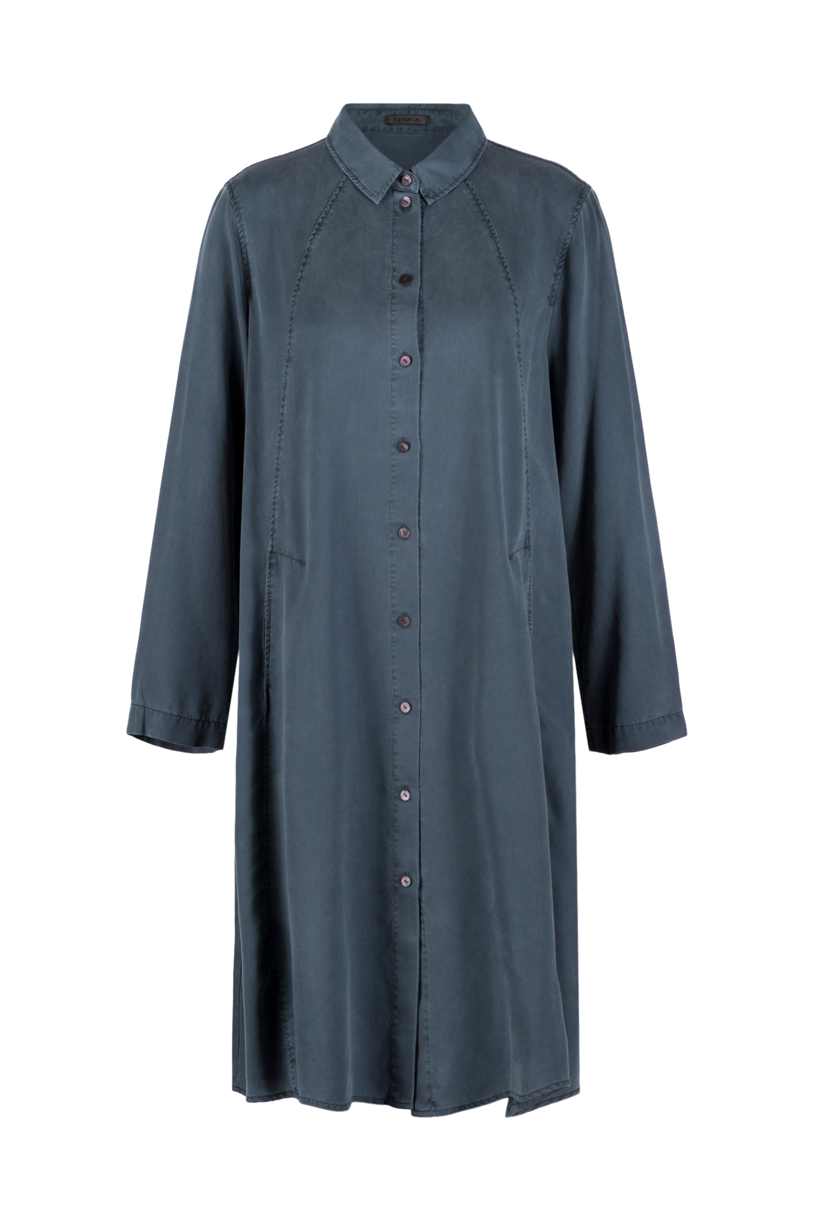 Dress 517 Blue Pure lyocell piqué