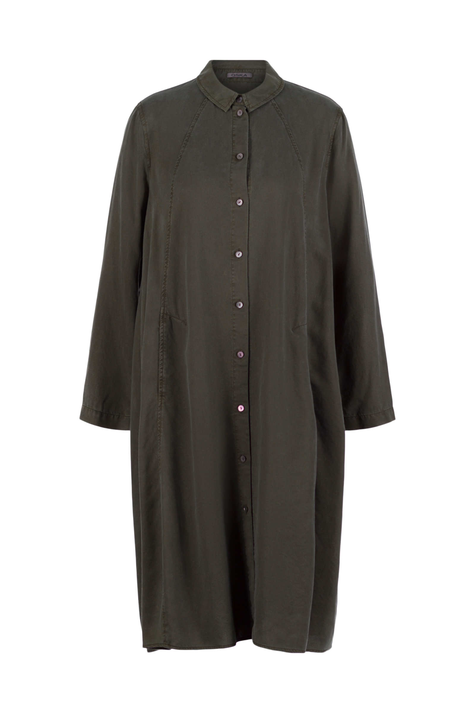 Dress 517 Green Pure lyocell piqué