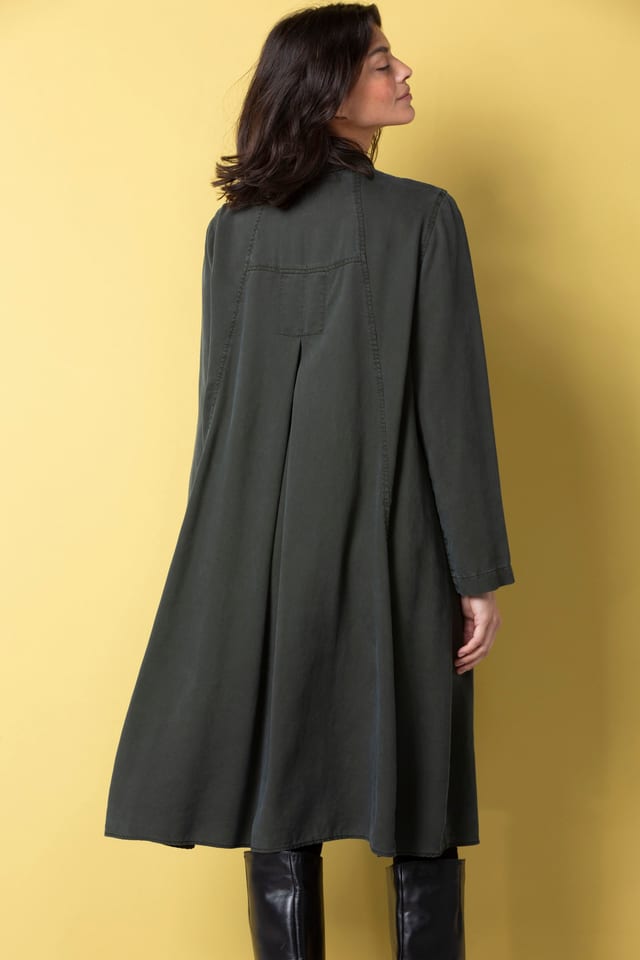 Dress 517 - Pure lyocell piqué - 792SPRUCE - 10250710128