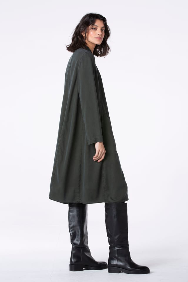 Kjole 517 - Ren lyocell piqué - 792SPRUCE - 10250710128