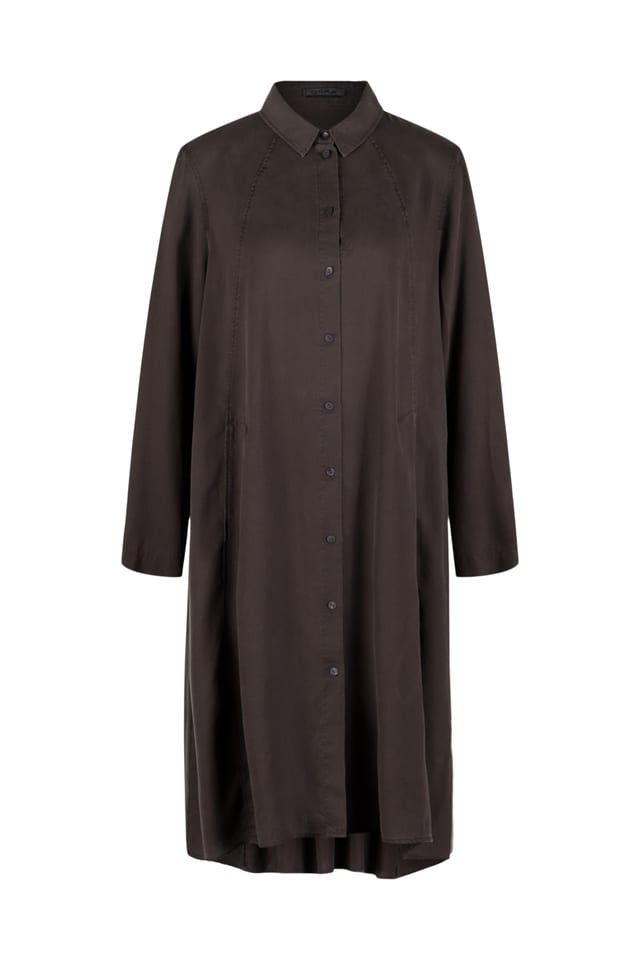 Dress 517 - Pure lyocell piqué - 980SEPIA - 10250710128