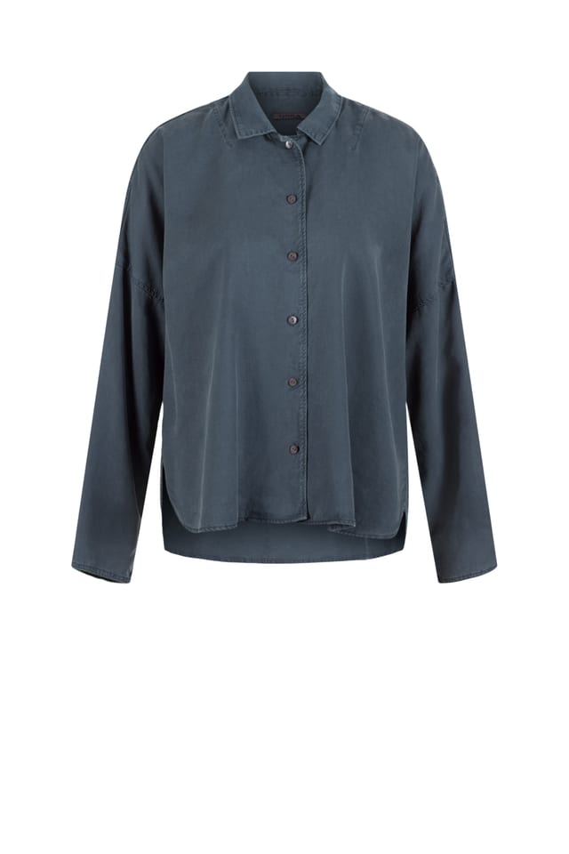 Blouse 525 - Pure lyocell piqué - 562PACIFIC - 10250710129