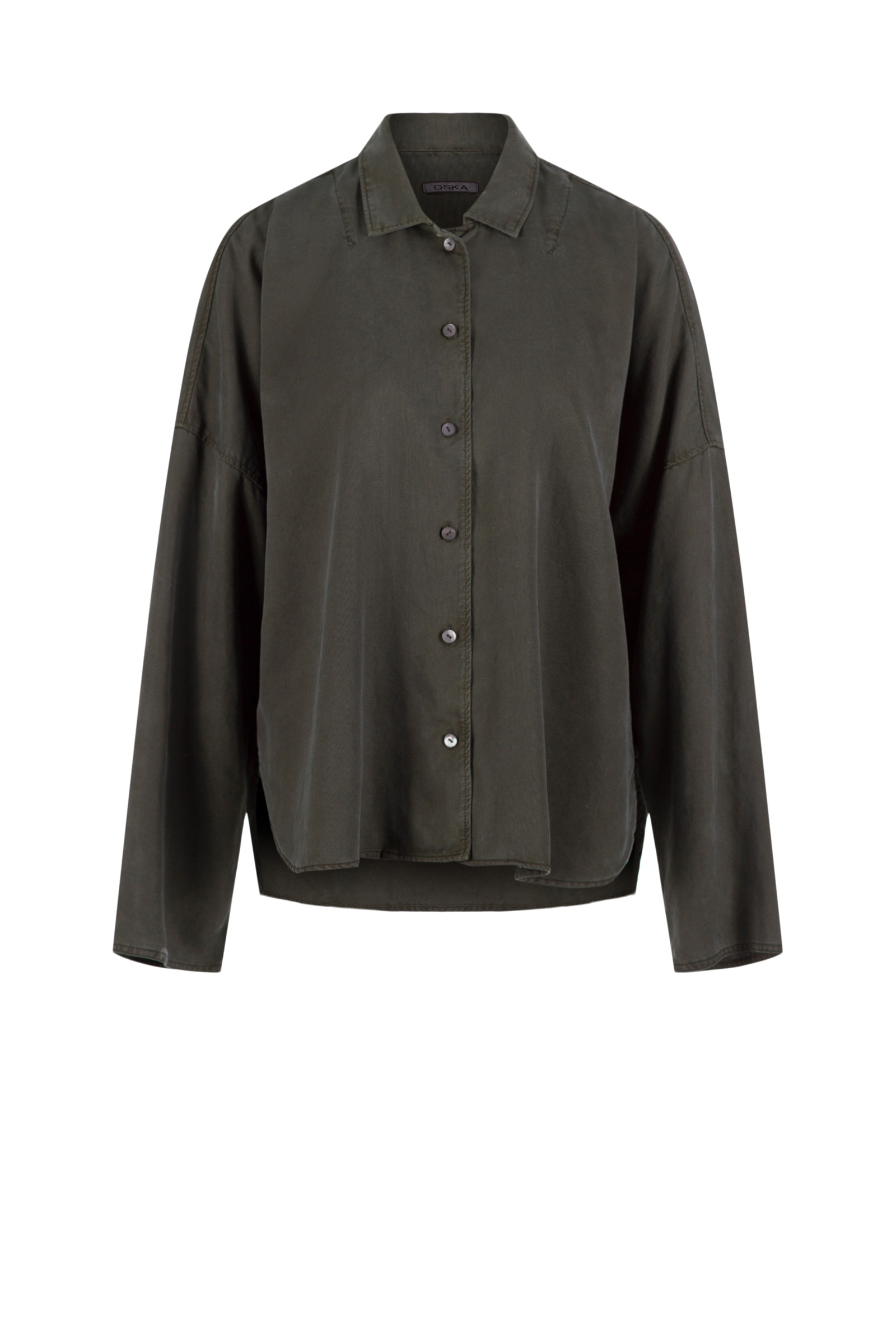 Blouse 525 Green Pure lyocell piqué