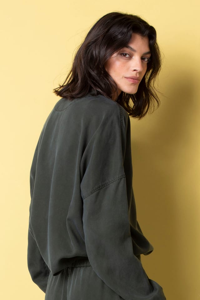 Blouse 525 - Lyocell piqué - 792SPRUCE - 10250710129