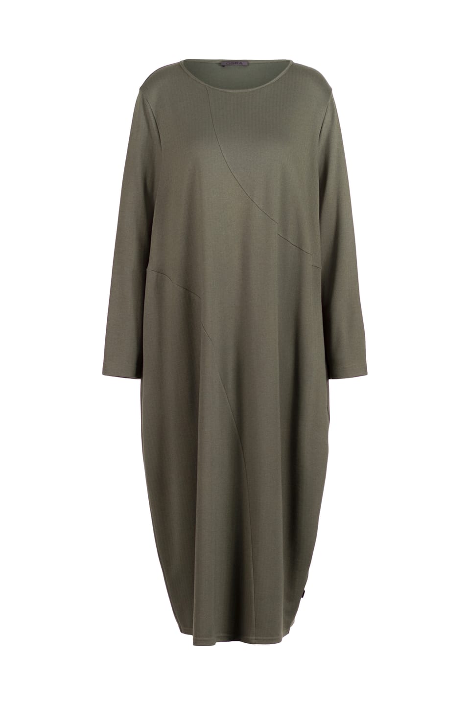Dress 518 - Herringbone jaquard jersey in viscose blend - 640THISTLE - 10250710130