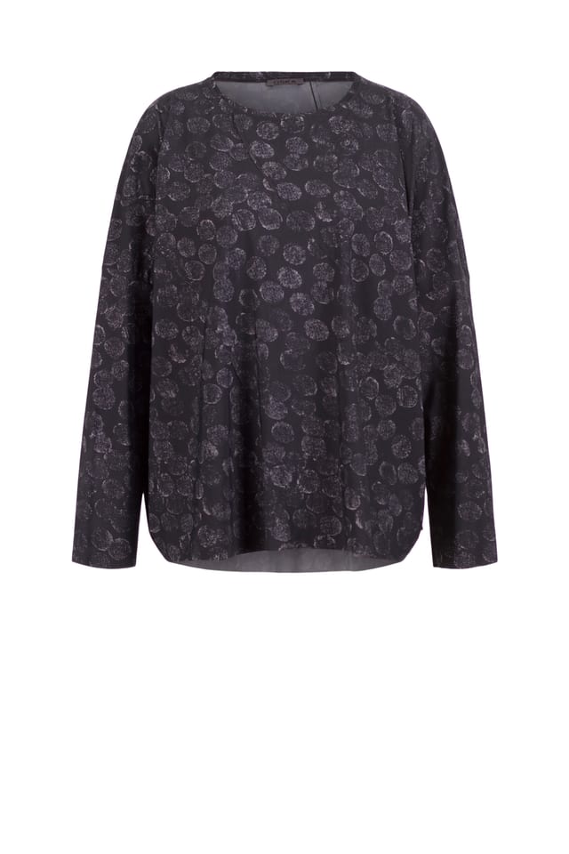 Pullover 539 - Printed techno-stretch - 990BLACK - 10250710131