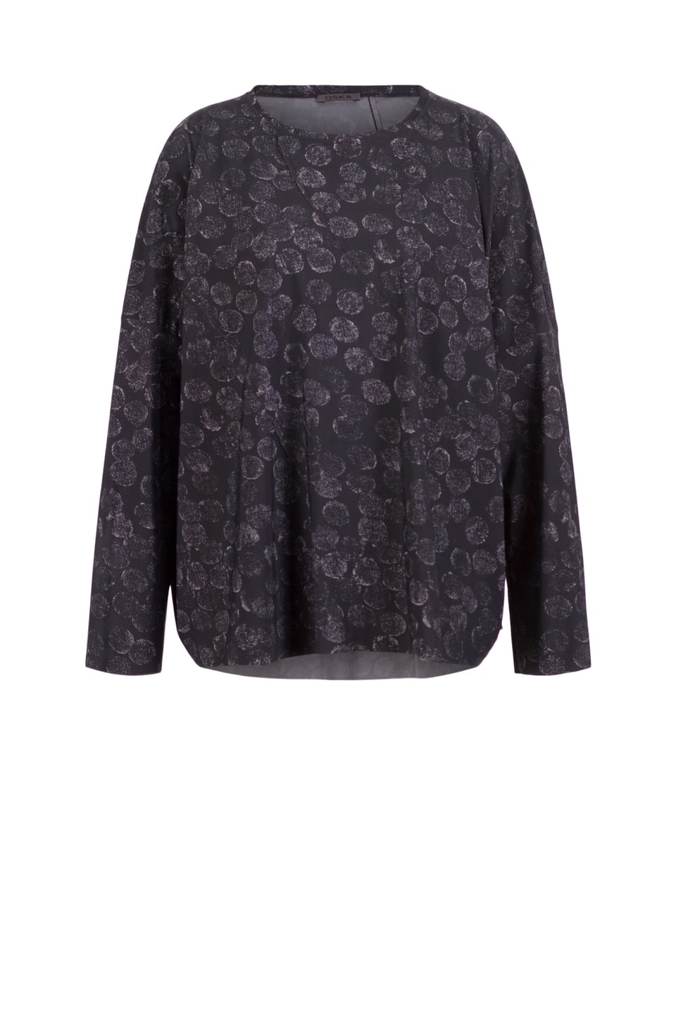 Pullover 539 - Techo-stretch met print - 990BLACK - 10250710131