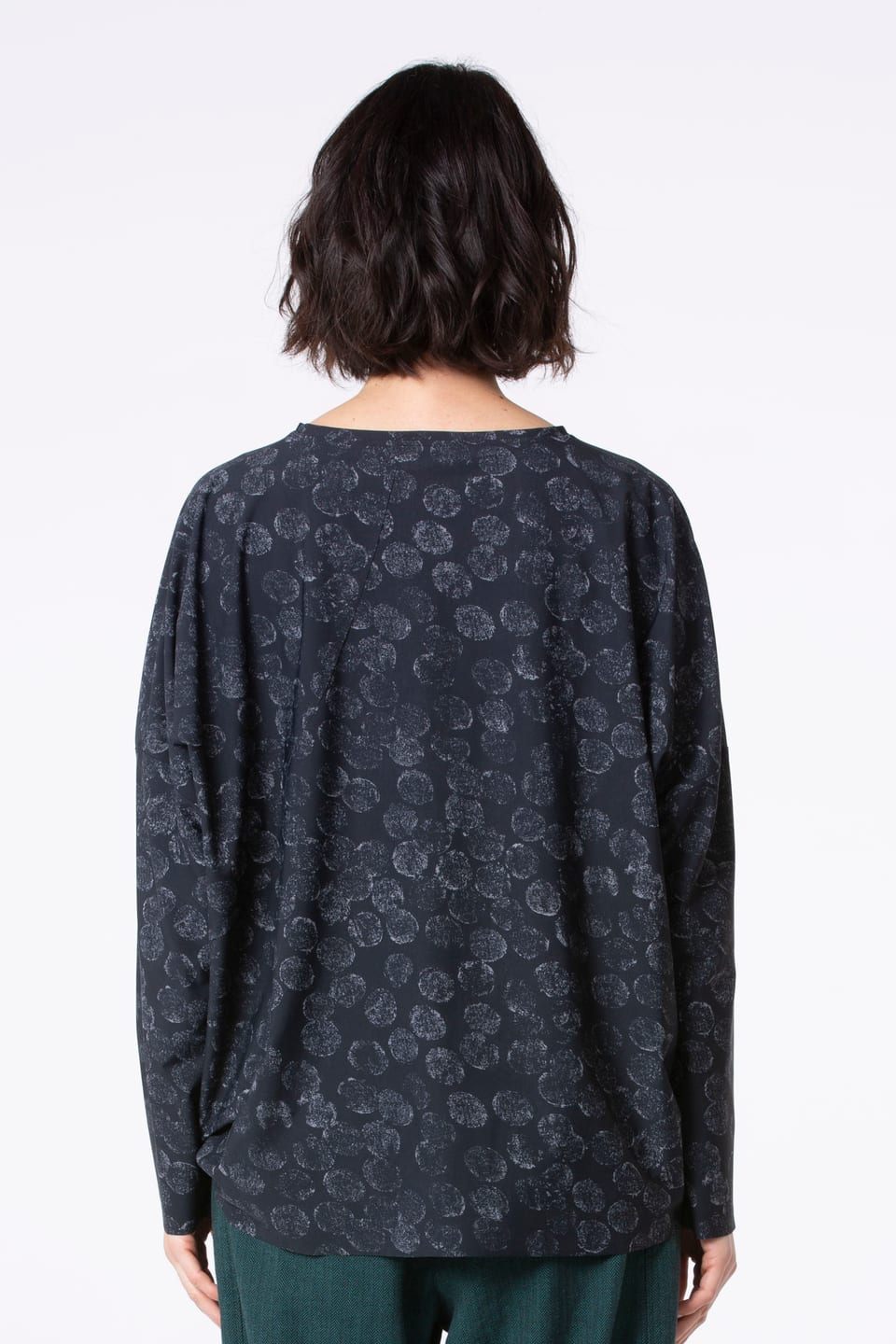 Pullover 539 - Techo-stretch met print - 990BLACK - 10250710131
