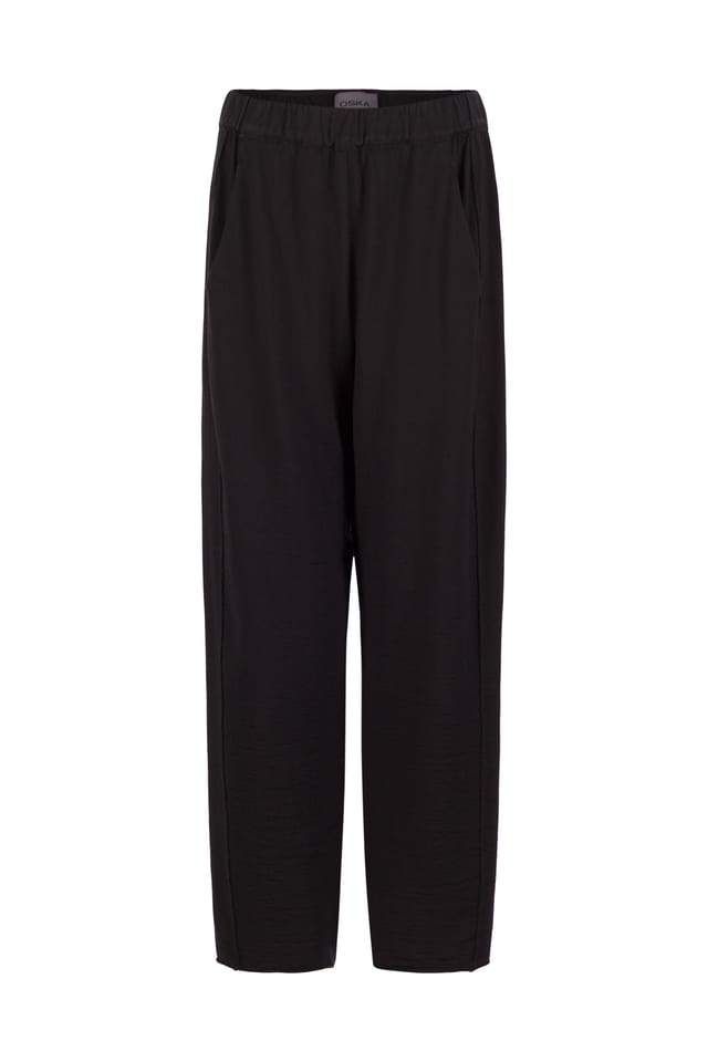 Trousers 541 wash - TENCEL™ Wool jersey - 990BLACK - 10250710134