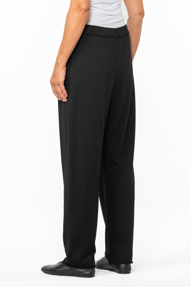 Trousers 541 wash - TENCEL™ Wool jersey - 990BLACK - 10250710134