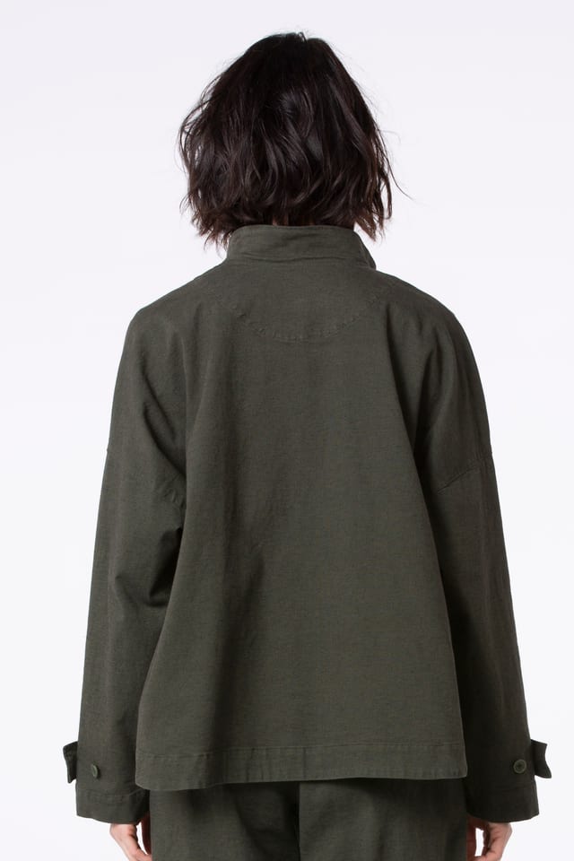 Jacket 523 - Stretch cotton with mini dobby pattern - 780GROVE - 10250710135
