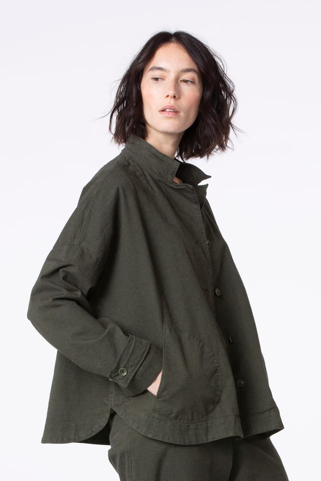 Jacket 523 - Stretch cotton with mini dobby pattern - 780GROVE - 10250710135