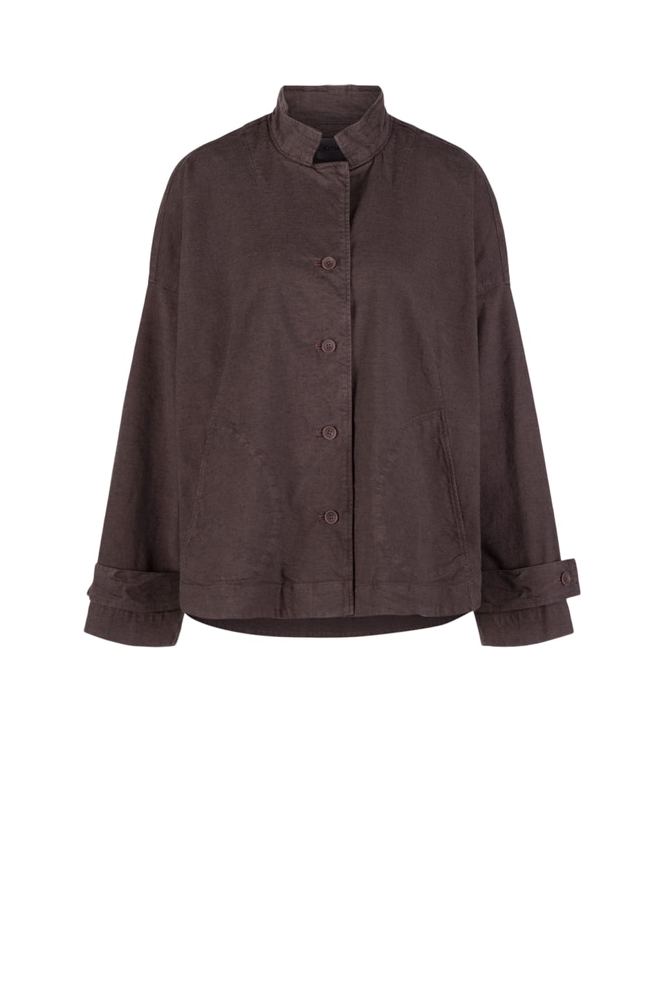 Jacket 523 - Stretch cotton with mini dobby pattern - 870TAUPE - 10250710135