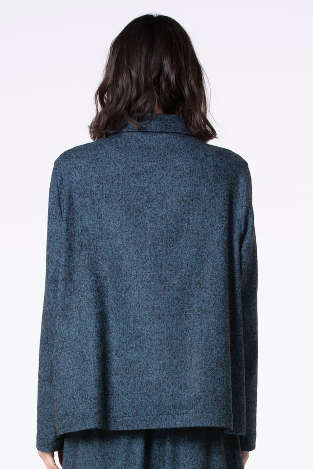 Jacket 524 - Flannel herringbone in wool blend - 540NIAGARA - 10250710136