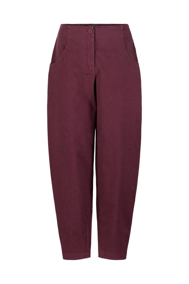 Trousers 542 - Stretch cotton with mini dobby pattern - 10250710137