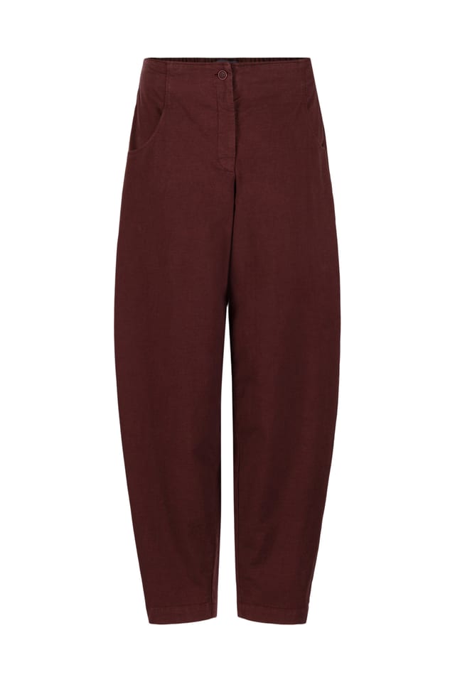 Trousers 542 - Stretch cotton with mini dobby pattern - 270TERRA - 10250710137