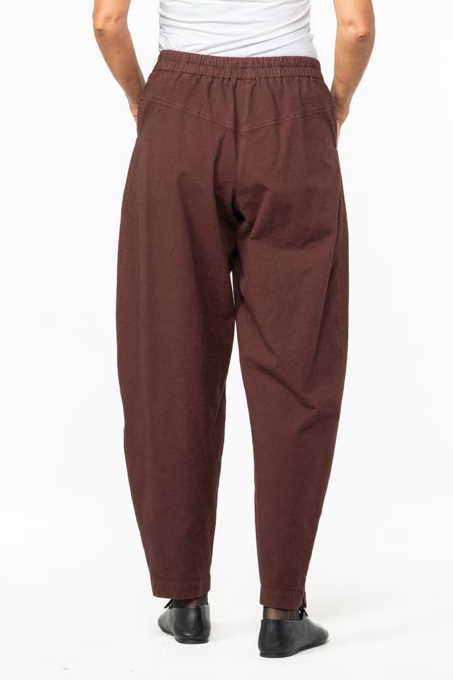 Trousers 542 - Stretch cotton with mini dobby pattern - 270TERRA - 10250710137