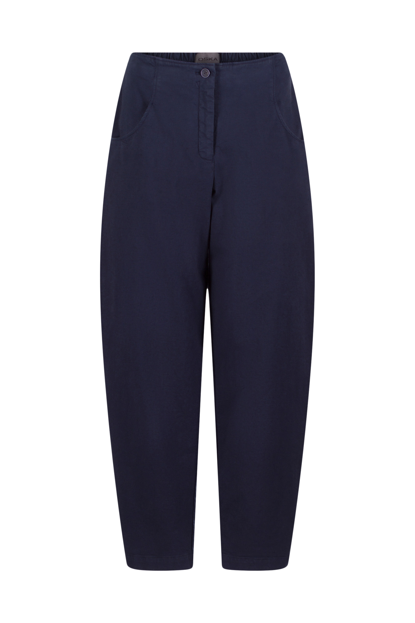 Trousers 542 Blue Stretch cotton with mini dobby pattern