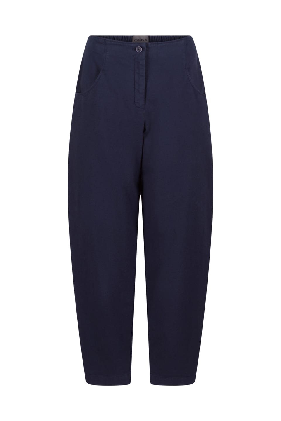 Trousers 542 - Stretch cotton with mini dobby pattern - 480MIDNIGHT - 10250710137