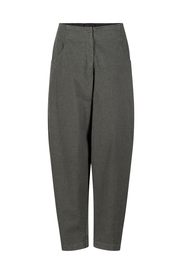 Trousers 542 - Stretch cotton with mini dobby pattern - 640THISTLE - 10250710137