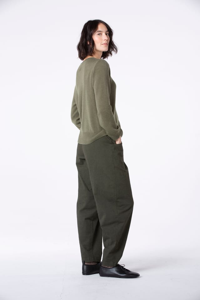 Trousers 542 - Stretch cotton with mini dobby pattern - 780GROVE - 10250710137