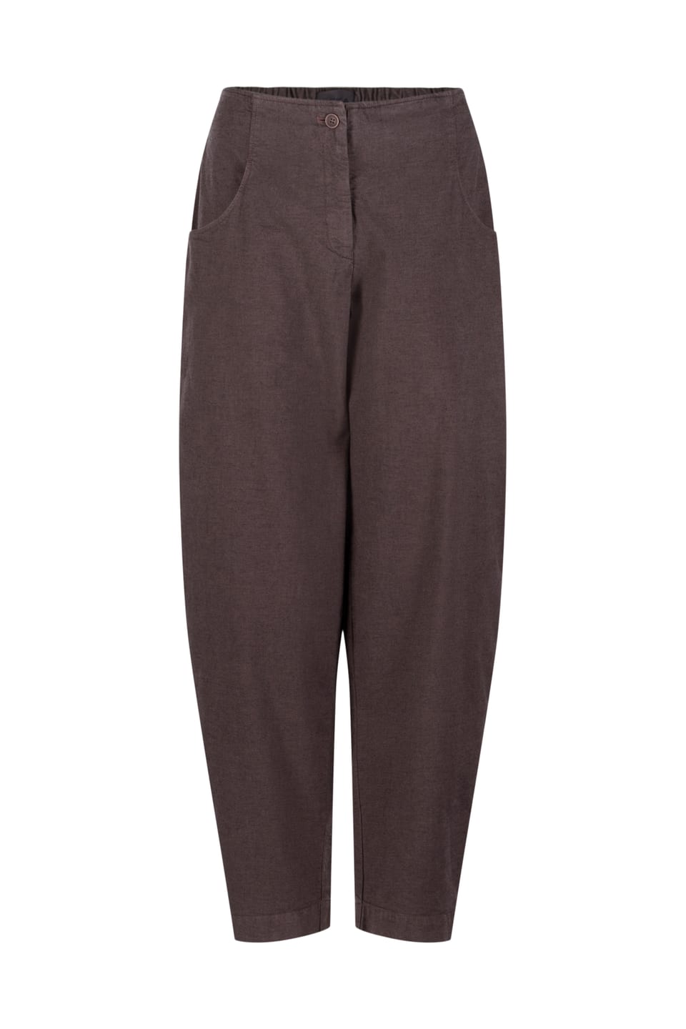 Trousers 542 - Stretch cotton with mini dobby pattern - 870TAUPE - 10250710137