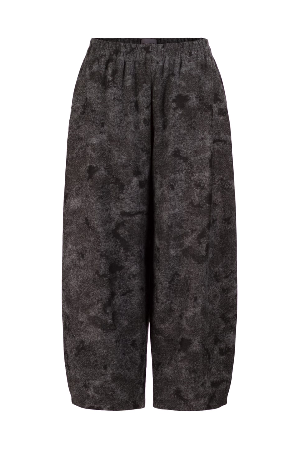 Trousers 544 - Jacquard Jersey in virgin wool blend - 990BLACK - 10250710140