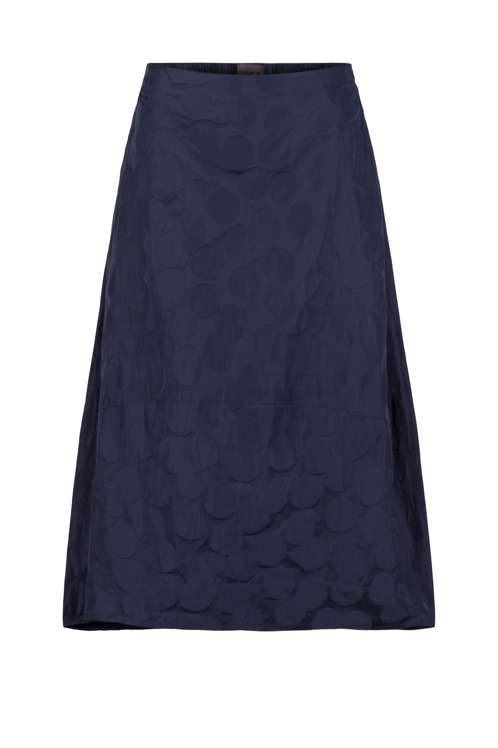 Skirt 504 Blue Recycled taffeta dot jacquard