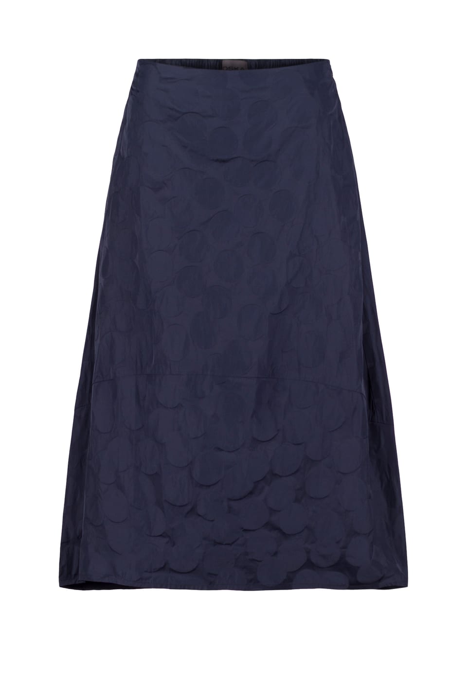 Skirt 504 - Recycled taffeta dot jacquard - 480MIDNIGHT - 10250710141