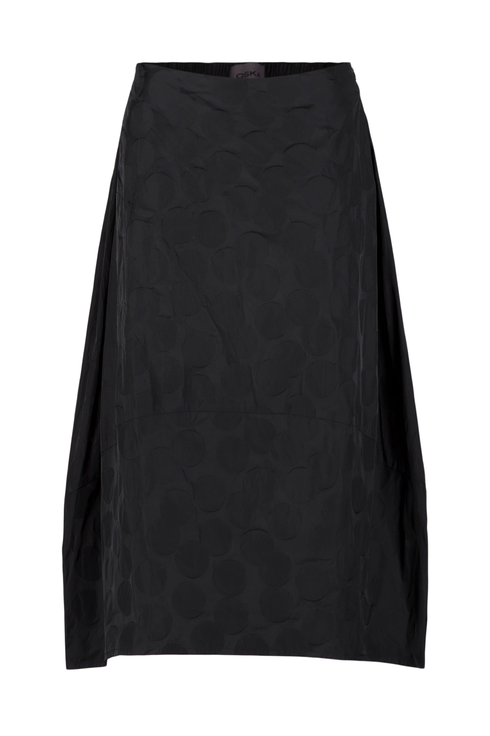 Skirt 504 Grey Recycled taffeta dot jacquard