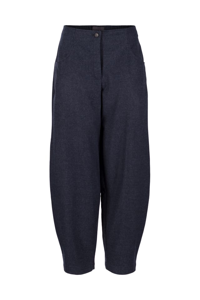 Trousers 545 - Wool blend with ECOVERO™ viscose - 490NAVY - 10250710143