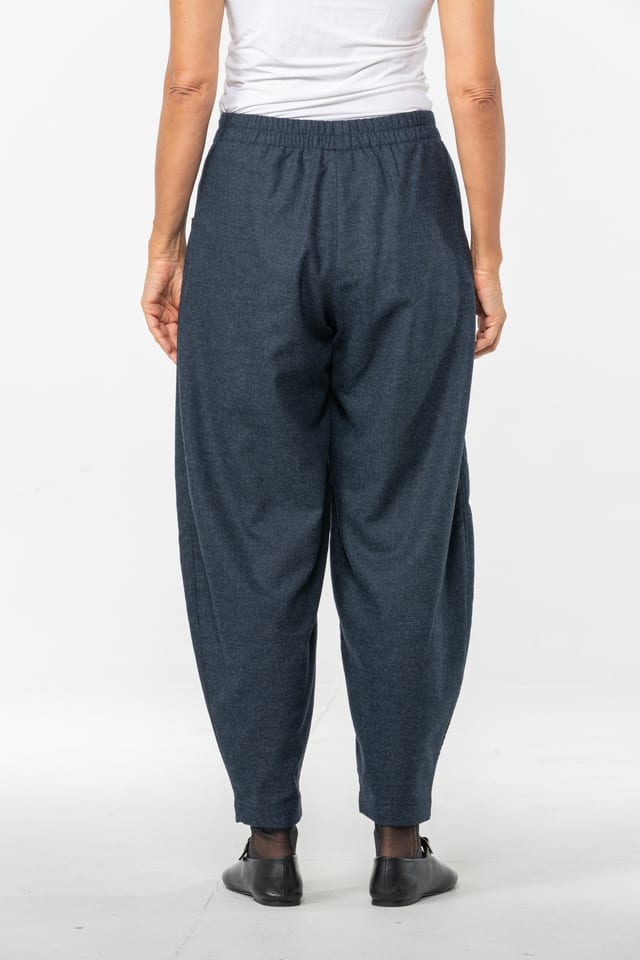Broek 545 - Wolmix met ECOVERO™ viscose - 490NAVY - 10250710143