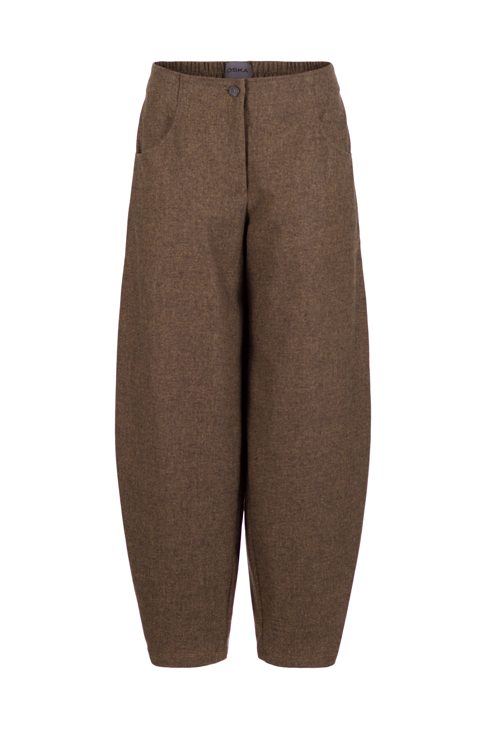 Trousers 545 Brown Wool blend with ECOVERO™ viscose
