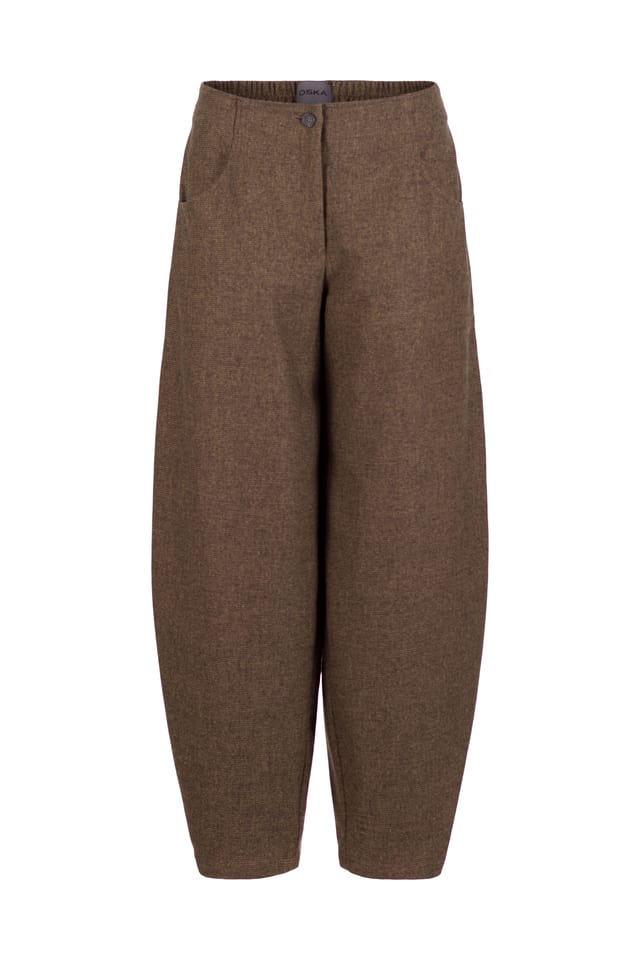 Trousers 545 - Wool blend with ECOVERO™ viscose - 760TOBACCO - 10250710143