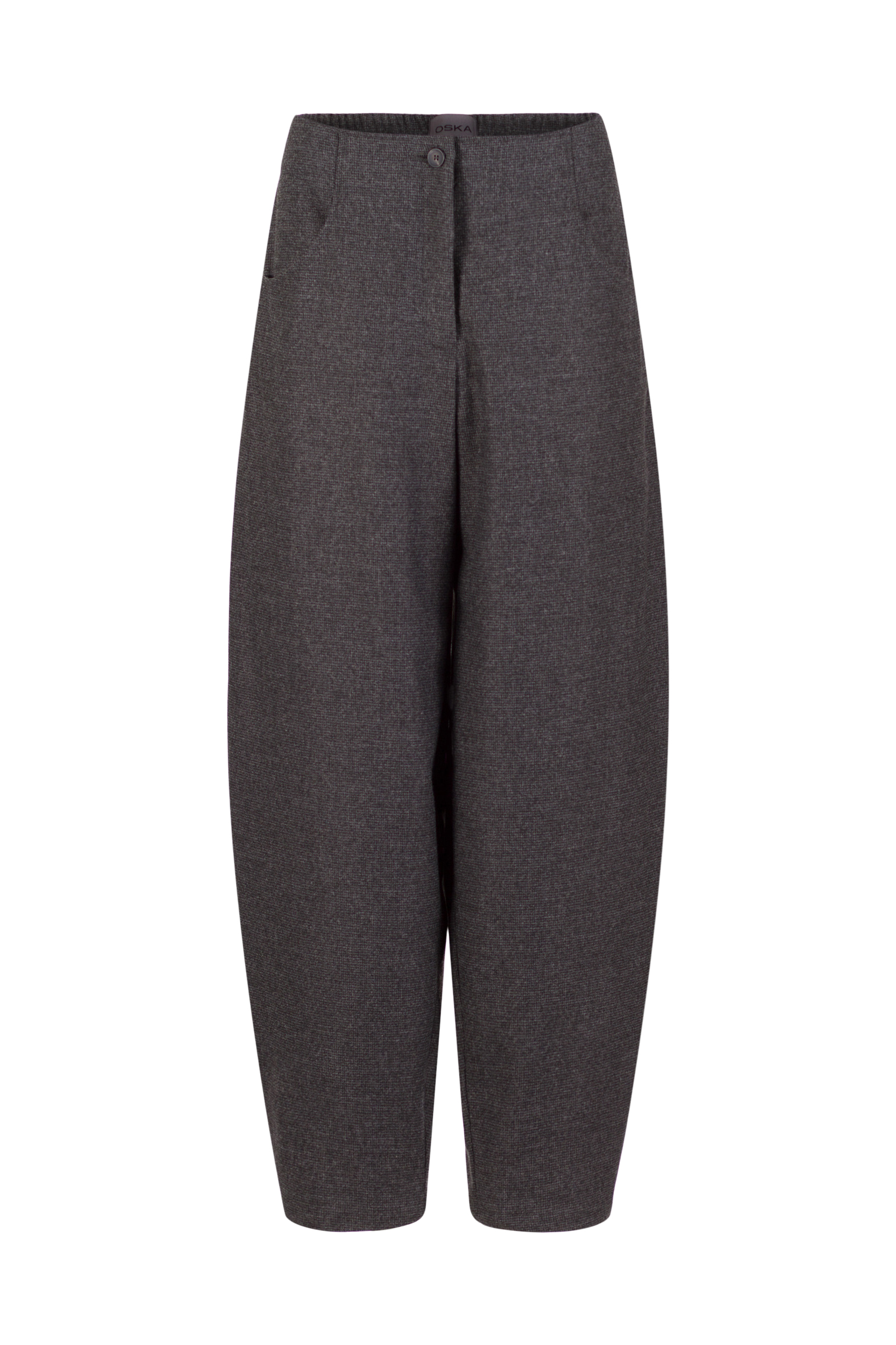 Trousers 545 Grey Wool blend with ECOVERO™ viscose