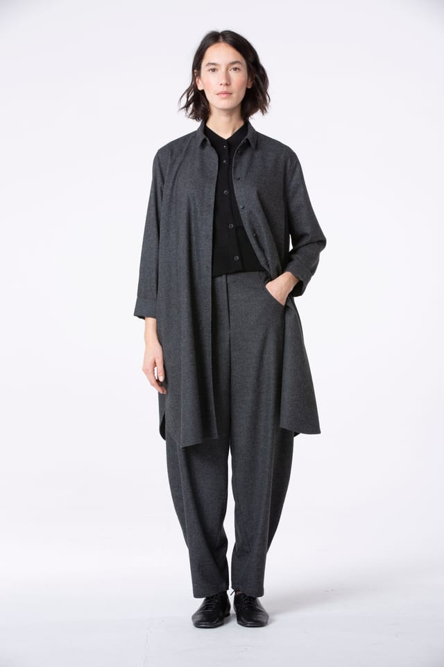 Broek 545 - Wolmix met ECOVERO™ viscose - 940MOUSE - 10250710143