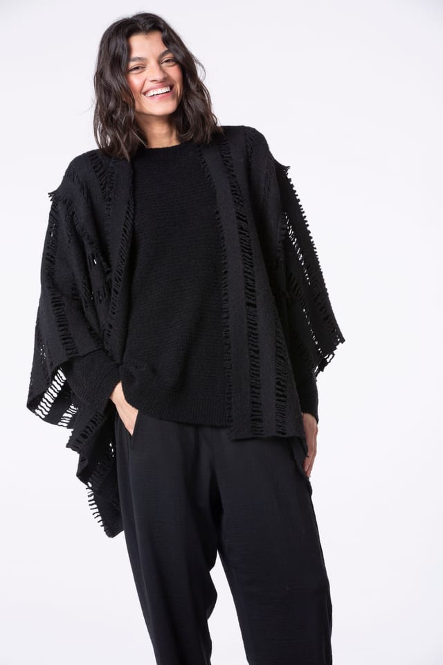 Jasje 526 - Nykogt uld - 990BLACK - 10250710144