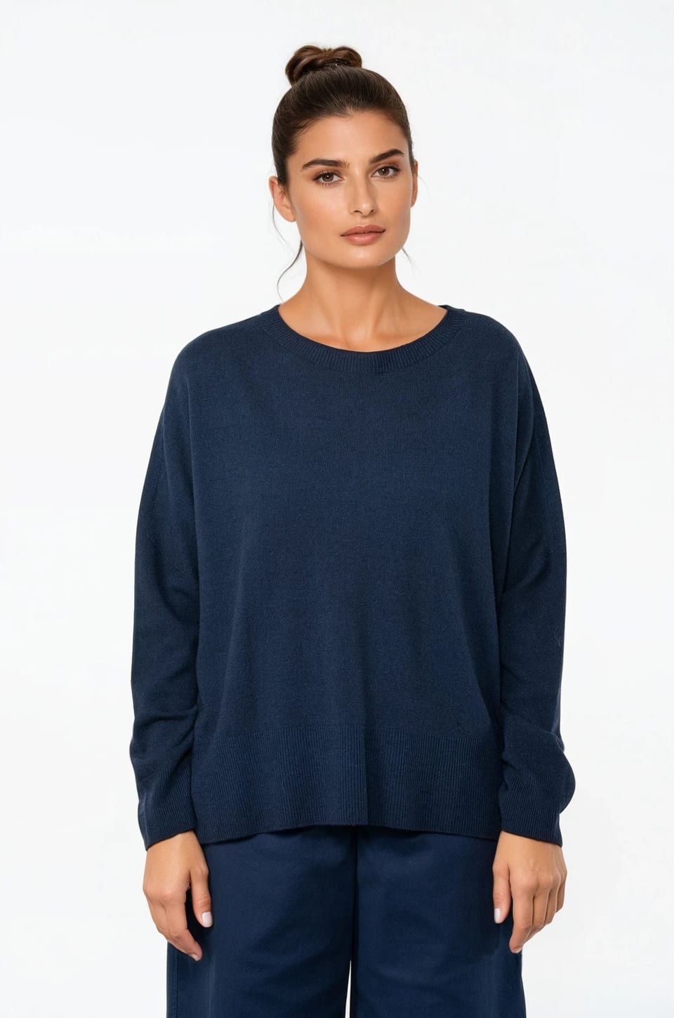 Pullover 514 - Pure merino wool - 480MIDNIGHT - 10250713012