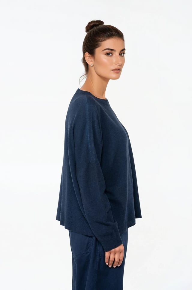 Pullover 514 - Pure merino wool - 480MIDNIGHT - 10250713012