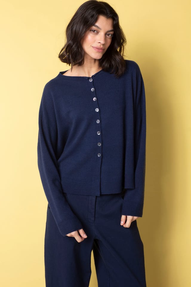 Jacket 507 - Pure merino wool - 480MIDNIGHT - 10250713013