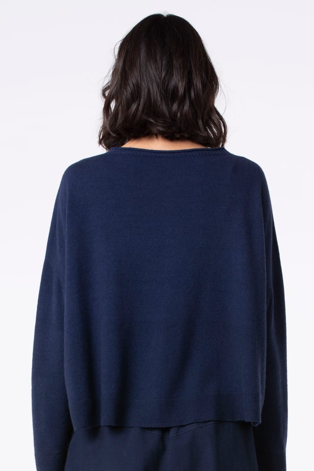 Jacket 507 - Pure merino wool - 480MIDNIGHT - 10250713013