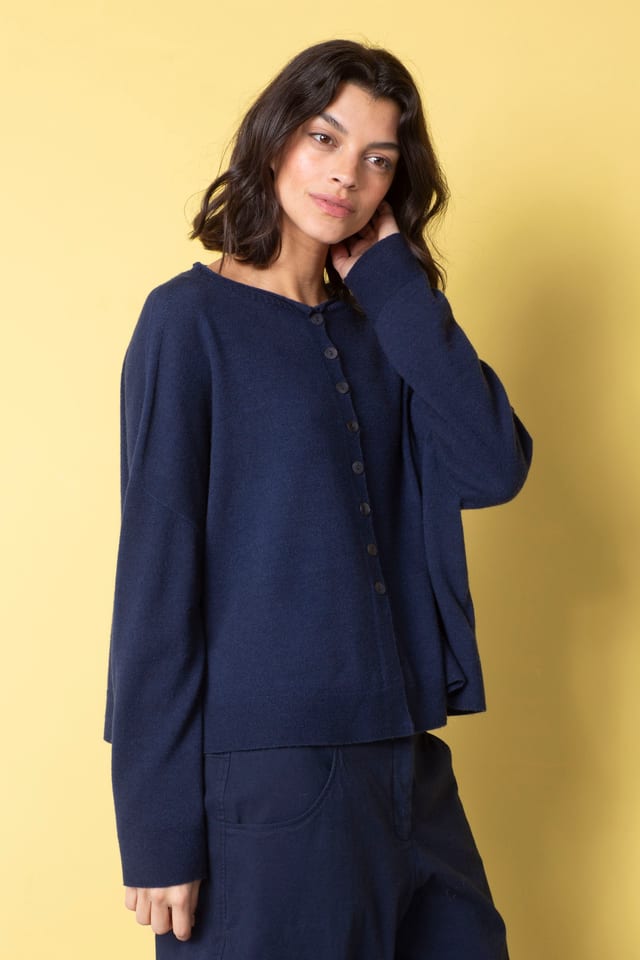Jacket 507 - Pure merino wool - 480MIDNIGHT - 10250713013