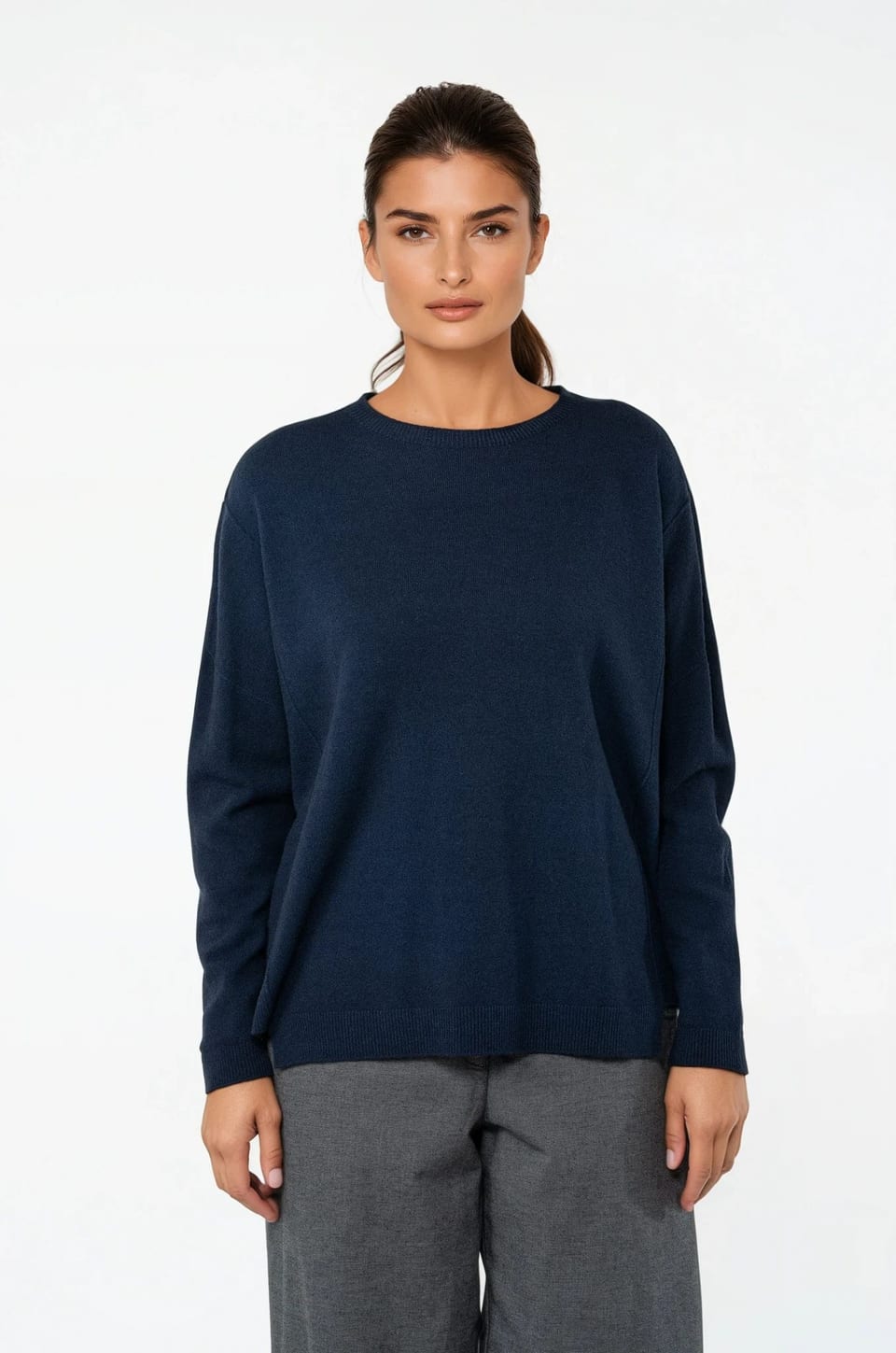 Pullover 515 - Pure merinowol - 480MIDNIGHT - 10250713014