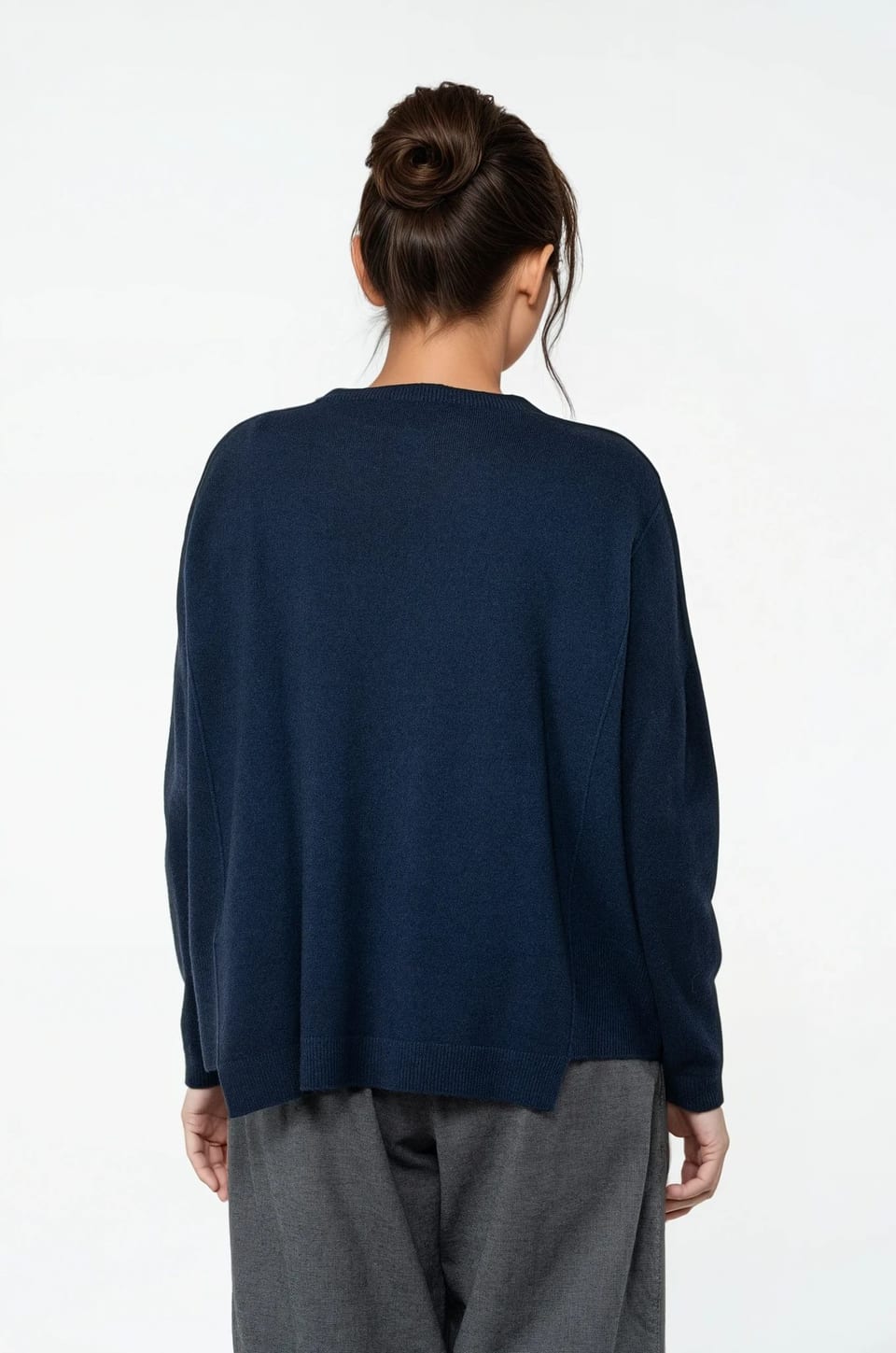 Pullover 515 - Pure merinowol - 480MIDNIGHT - 10250713014