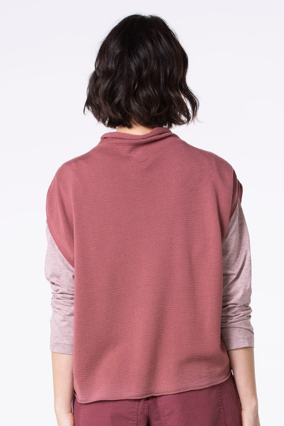 Slipover 502 - Pure merino wool - 250REDWOOD - 10250713015